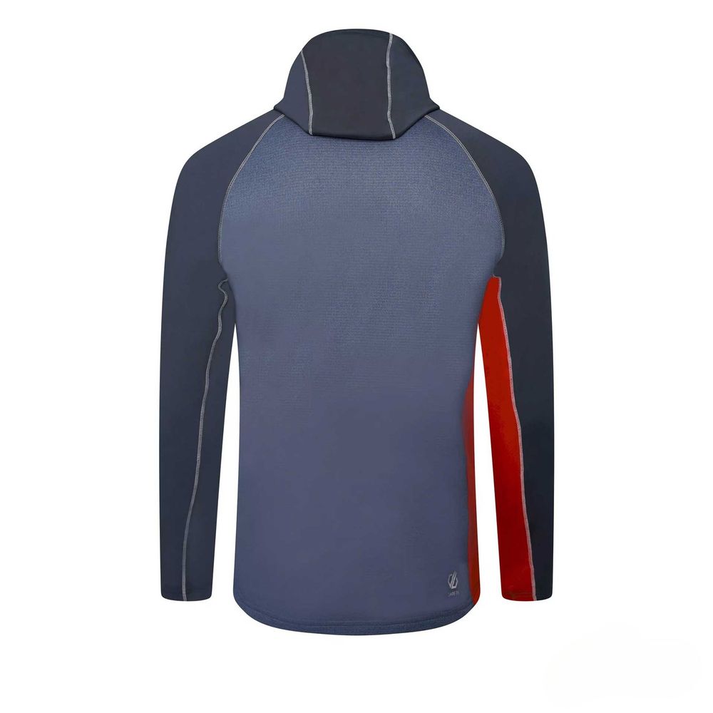 Dare2B Muški duks sa kapuljačom Contend Core, Stellar Blue/Burnt Salmon slika 2