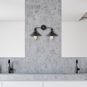 Zidna lampa Conical 12190 u crno-zlatnoj boji
