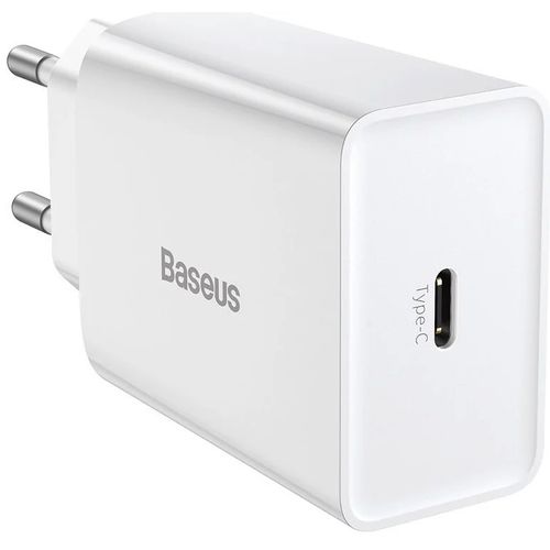 Baseus kućni punjač usb-c qc 20w mini white slika 3