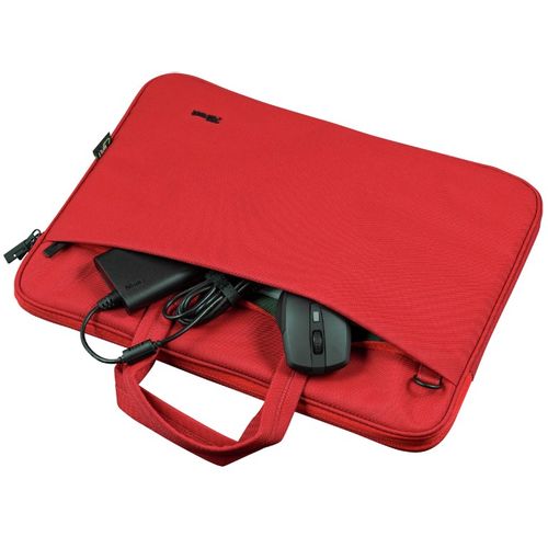 Trust torba laptop 16'' crvena Bologna ECO-Friendly, slim model za laptope 16'' slika 2