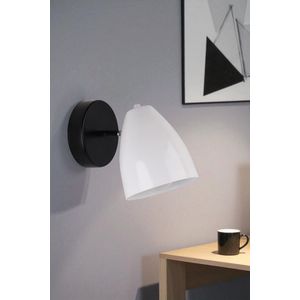 Opviq Zidna lampa 953, bijela, crna