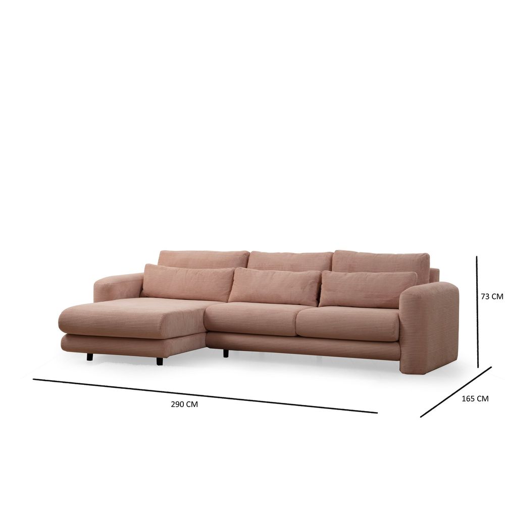 Lily Ugaona Sofa Lijeva Ružičasta slika 7