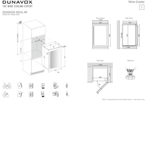 DAVS-49.116DSS DUNAVOX vinska vitrina slika 7