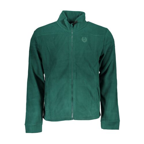 GIAN MARCO VENTURI MEN'S GREEN ZIP SWEATSHIRT slika 1