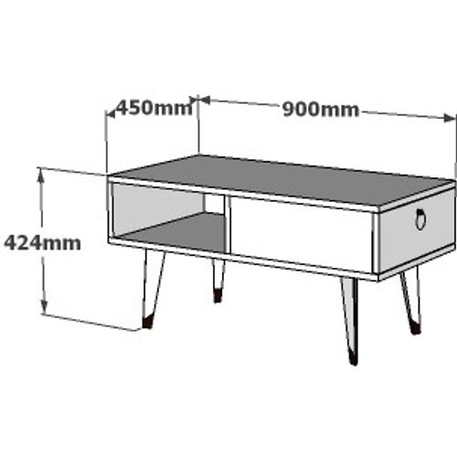 Gauge Concept Stolić za kavu DELÜX Orah slika 3