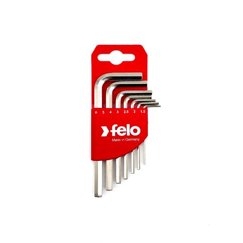 Set kratkih šestougaonih L-ključeva Felo HEX 1,5-6,0 mm 34500711 7 kom slika 2