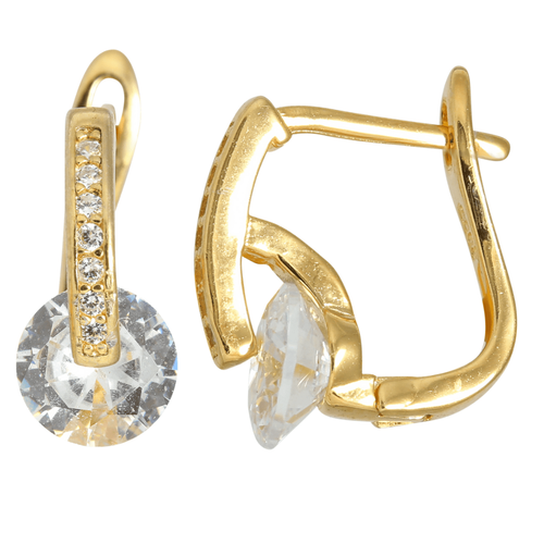 J&B Jewellery 925 Srebrne minđuše QQ2-Gold slika 1