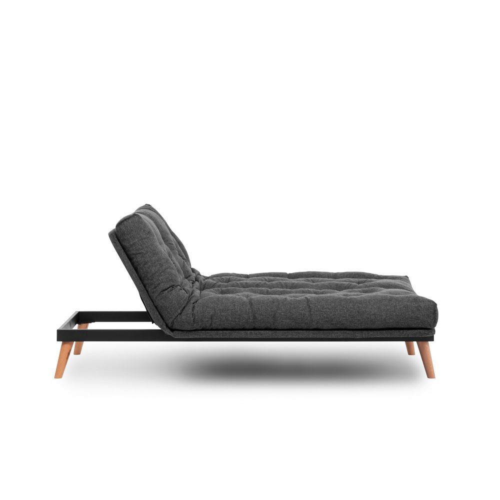 Saki - Tamno Siva Troosjedna Sofa na Razvlačenje slika 9