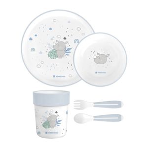 Kikka Boo Dječiji set za jelo Savanna, Blue