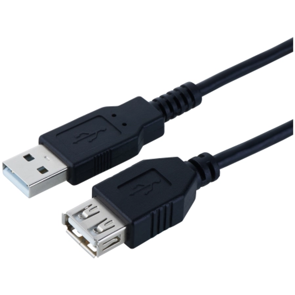 LogiLink USB Cable Extension 2m CU0010B Black slika 1