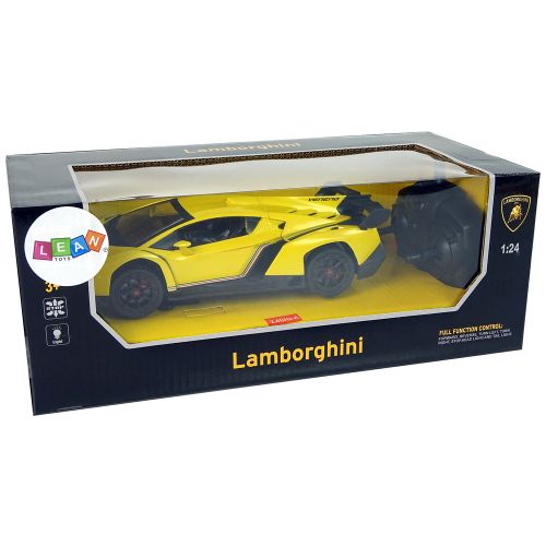 Licencirani auto na daljinsko upravljanje R/C 1:24 Lamborghini Veneno 2.4 G - žuti slika 6