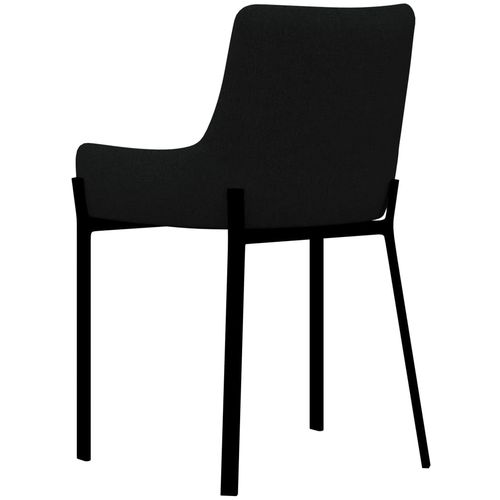 Blagovaonske stolice od tkanine 6 kom crne slika 20