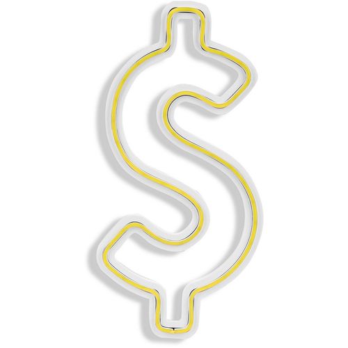 Wallity Ukrasna plastična LED rasvjeta, Dollar Sign - Yellow slika 15