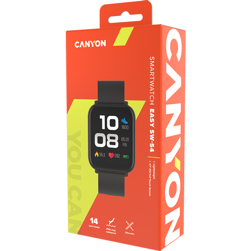 Canyon Easy SW-54 Black Pametni sat slika 4