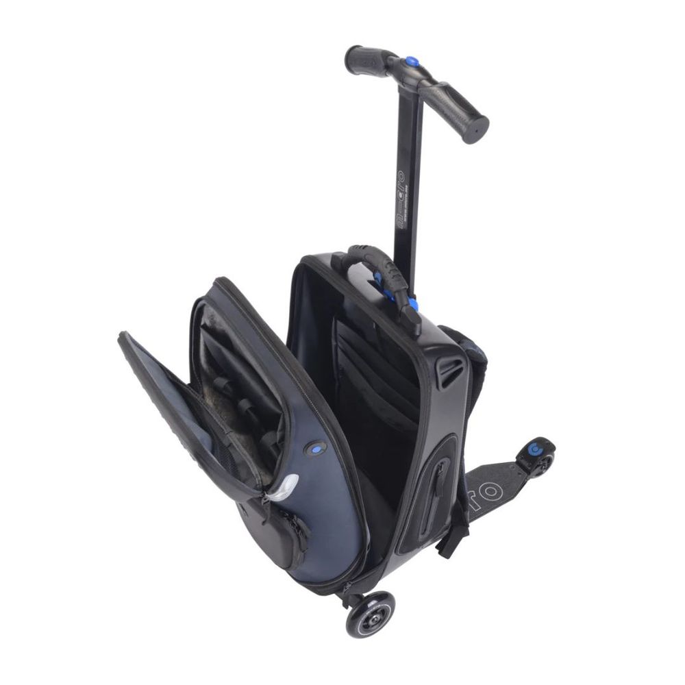 Micro Romobil sa koferom Luggage Kickpack, Crni slika 2