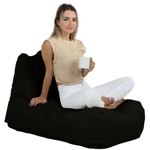 Atelier Del Sofa Vreća za sjedenje, Trendy Comfort Bed Pouf - Black slika 7
