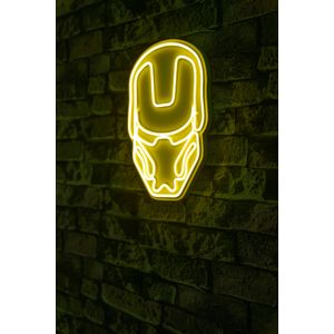 Wallity Ukrasna plastična LED rasvjeta, Iron Man - Yellow