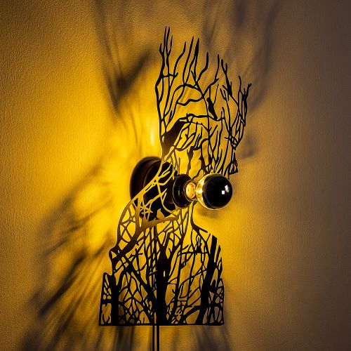 Tree Man V2 Black Wall Lamp slika 5