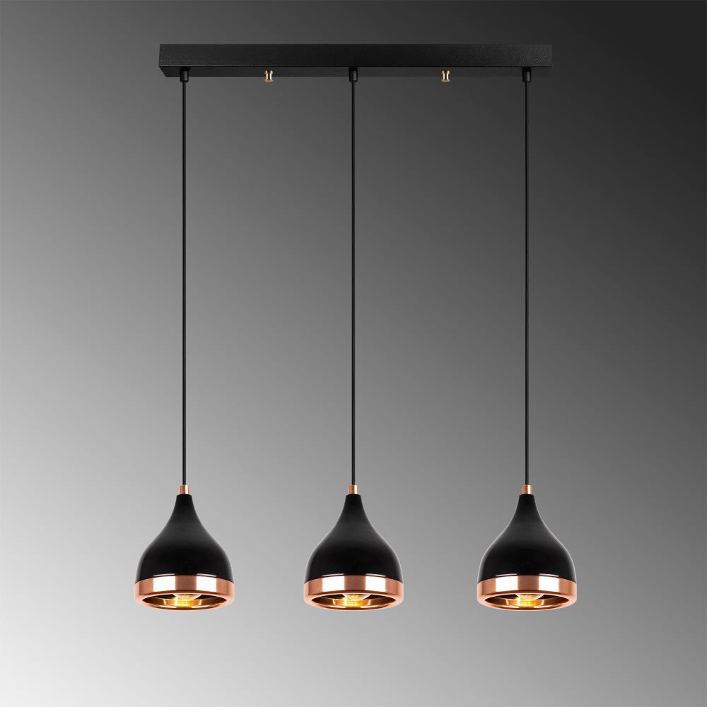 Yıldo - 7041 Crni Kovan Chandelier slika 4