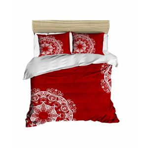 422 Red
White Double Duvet Cover Set