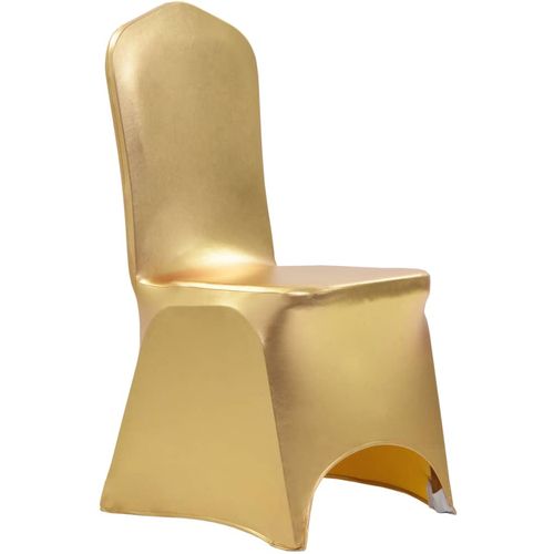 Navlake za stolice 6 kom rastezljive boje zlata slika 6
