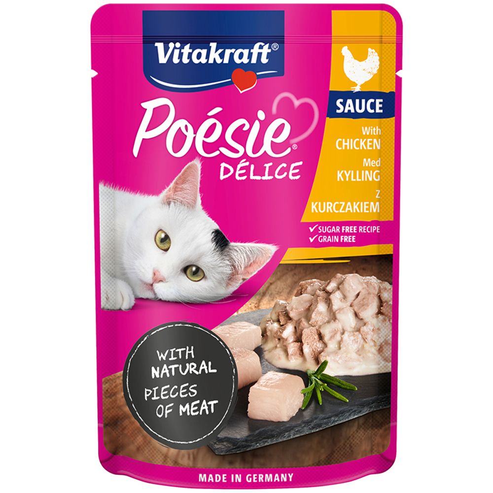 Vitakraft Poesie Delice hrana za mačke vrećica pileći file 85g slika 1