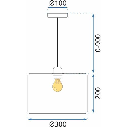 TOOLIGHT VISEĆA SVJETILJKA APP1015-1CP slika 9