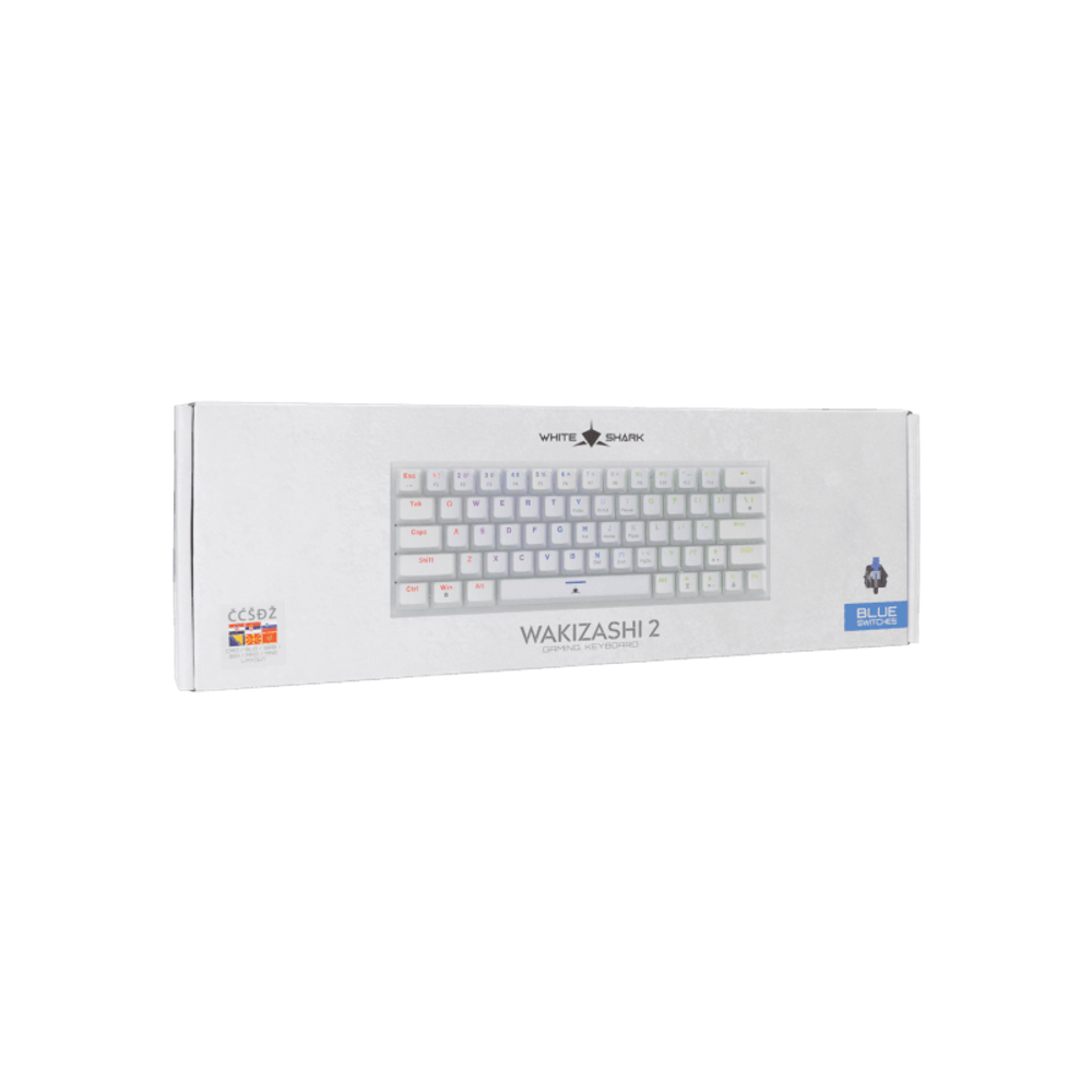 WHITE SHARK Tastatura GK-002222V2 WAKIZASHI-2 / HR, plavi prekidači slika 6