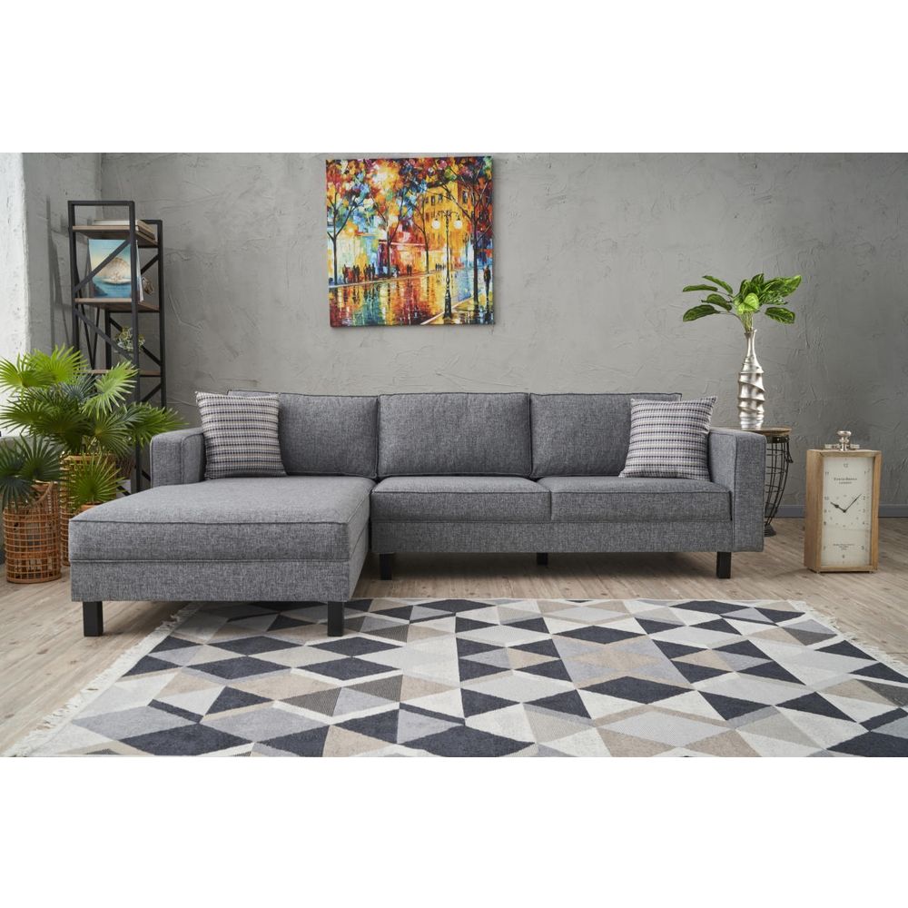 Kale Lino Lijevi - Sivi Kutni Sofa slika 1
