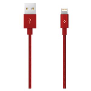 Ttec Kabel - MFi (Apple license) - Lightning to USB (1,20m) - Red - Alumi Cable