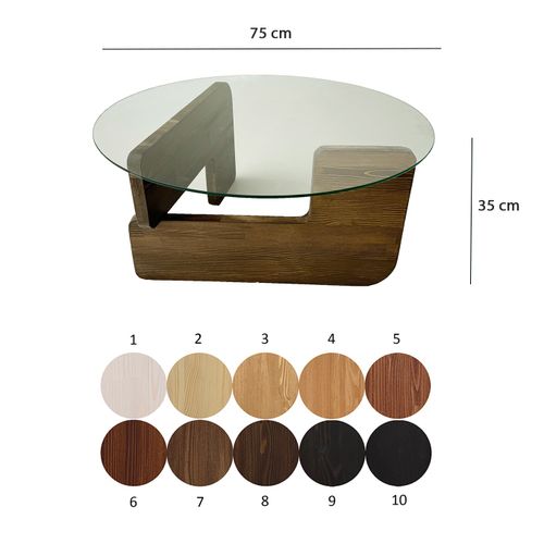 Mia - Walnut, Transparent Walnut
Transparent Coffee Table slika 9