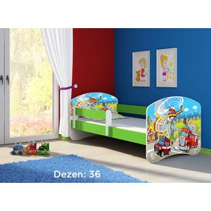 Deciji krevet ACMA II 180x80 + dusek 6 cm GREEN36