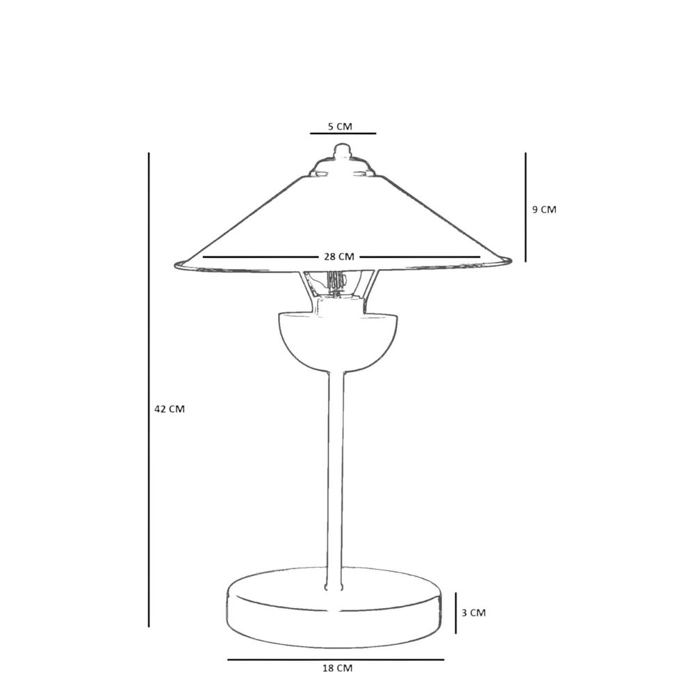 Narandžasta Stolna Lampa 8893-3 slika 4