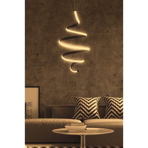 Niriss - Black, Yellow Light Black Chandelier slika 1