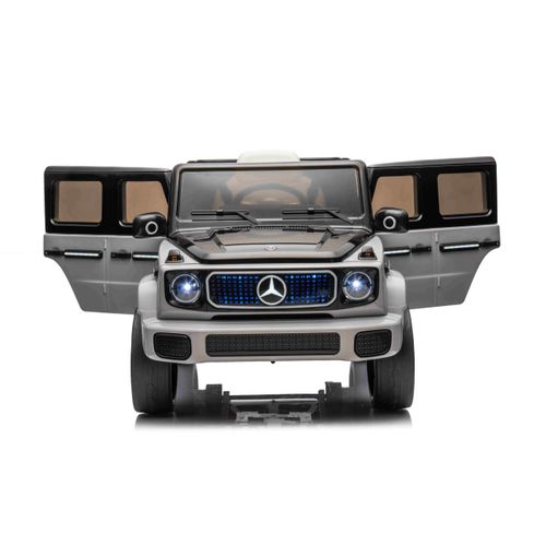 Licencirani auto na akumulator Mercedes Benz EQG 4x4 - srebrni slika 5