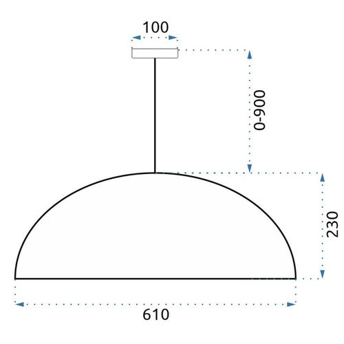 TOOLIGHT VISEĆA SVJETILJKA APP988-1CP slika 12