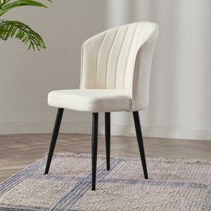 Rubi - Set stolica u krem i crnoj boji (4 komada)
