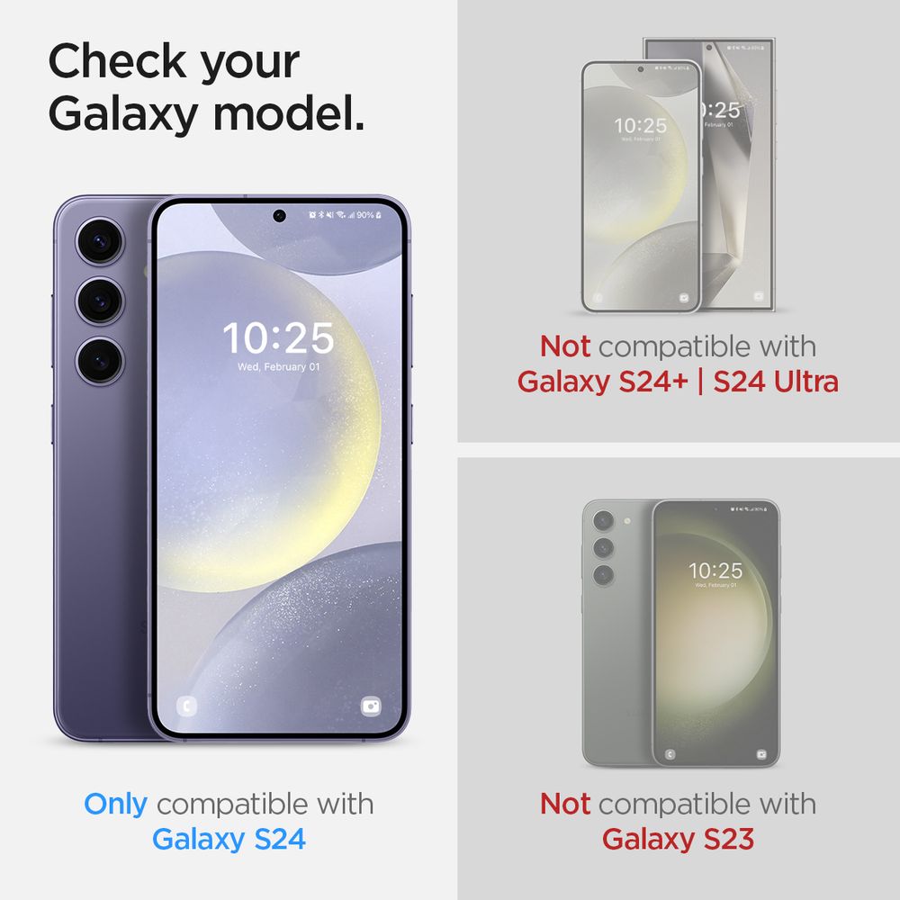 Spigen Glass tR EZ Fit HD Transparency 2 Pack - Samsung Galaxy S24 slika 8