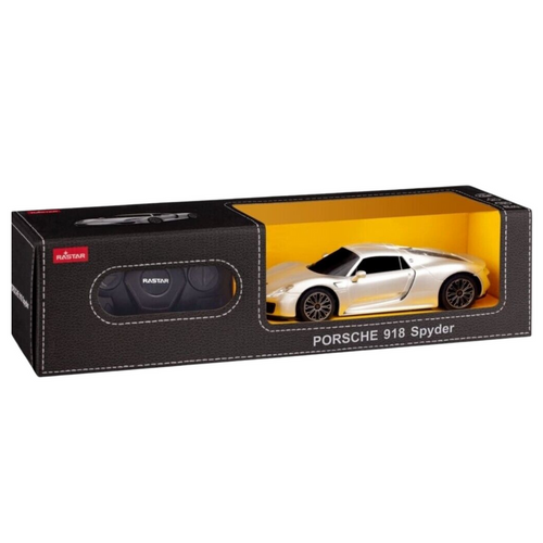 Licencirani auto na daljinsko upravljanje Porsche 918 Spyder 1:24 - srebrni slika 4