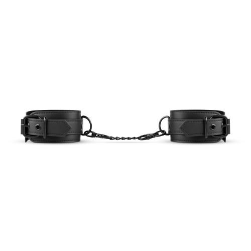 Faux Leather Handcuffs - Black slika 7