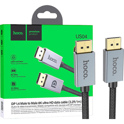 hoco. Kabl display port na display port, US04, 1 met - US04 1M slika 1