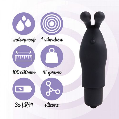 Vibrator za prst FeelzToys - Magic Finger, crni slika 6