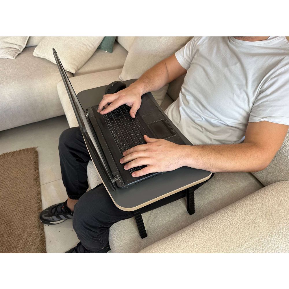 Milton - Antracitni Sto za Laptop slika 1