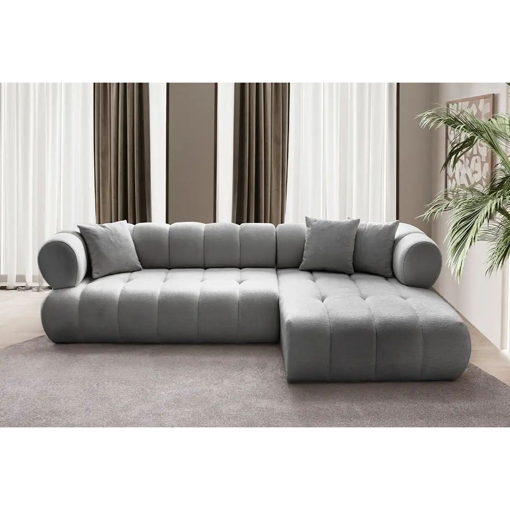 Ugaona Sofa Petra Desna - Siva slika 2