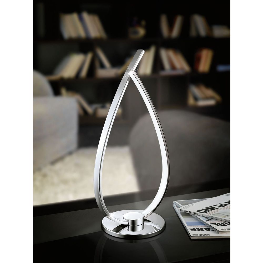 Eglo Roncade Stolna Lampa sa LED Osvjetljenjem, 14W, V335, Aluminijum/Krom, Bijela slika 2