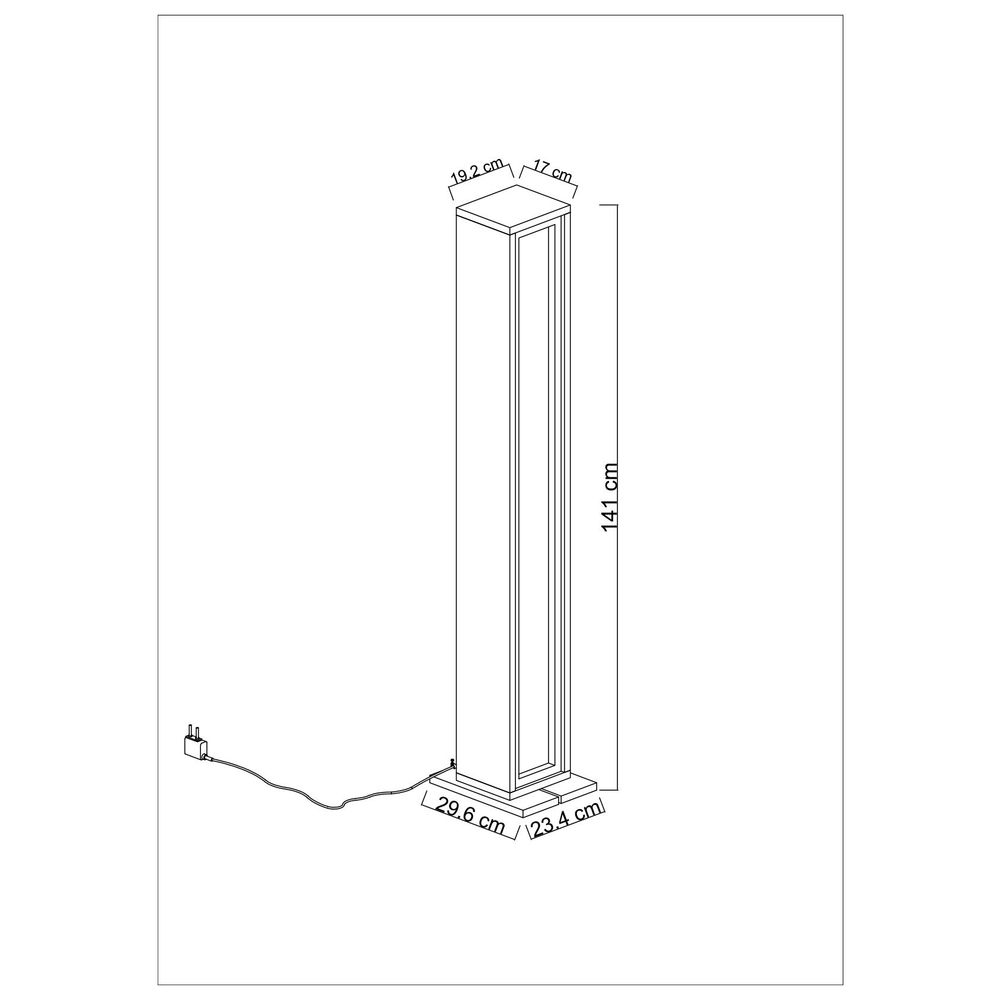 Podna Lampa Nova - Bijela slika 7
