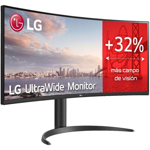 LG 34WP75CP-B 34” Curved UltraWide VA QHD 3440x1440@160Hz, 21:9, 3000:1, 5ms, 300 cd/m², 178º/178º, HDR10, AMD FreeSync Premium, 1 USB-C, 1 DP, 2 HDMI, 2 USB Downstream Port 3.0, 7Wx2, VESA 100x100mm, Height, Tilt, Black, 3yw slika 4