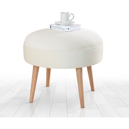 Romley - Cream Cream Pouffe slika 6