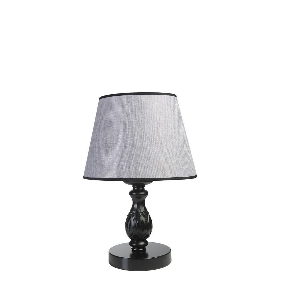 Olimpiyat Crni Pramit Hasir Gri Abajur Masa Lampa slika 3