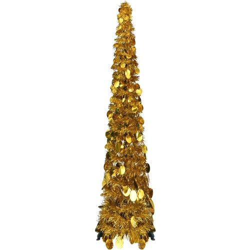 Prigodno umjetno božićno drvce zlatno 120 cm PET slika 1